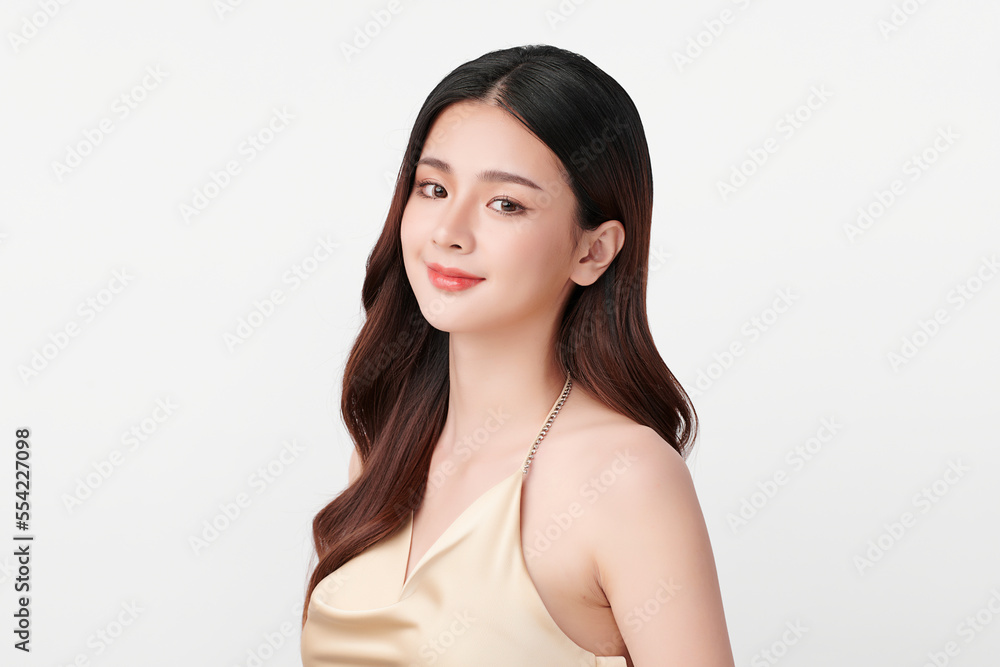 Beautiful young asian woman with clean fresh skin on white background, Face care, Facial treatment, Cosmetology, beauty and spa, Asian women portrait. Beautiful young asian woman with clean fresh skin on white background, Face care, Facial treatment, Cosmetology, beauty and spa, Asian women portrait.