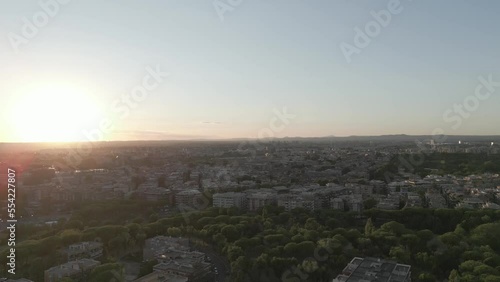 Drone Rome sunset