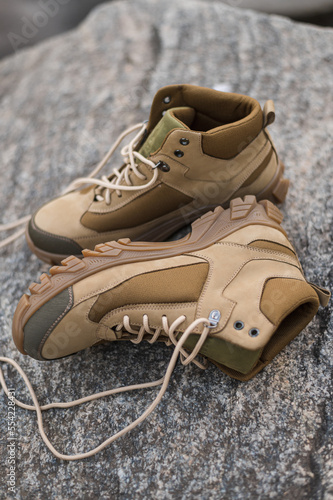Khaki Stone Tactical Military Sneakers