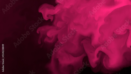 Viva magenta color of the year 2023 abstract smoke or ink texture background concept design. Elements of this image furnished by NASA.