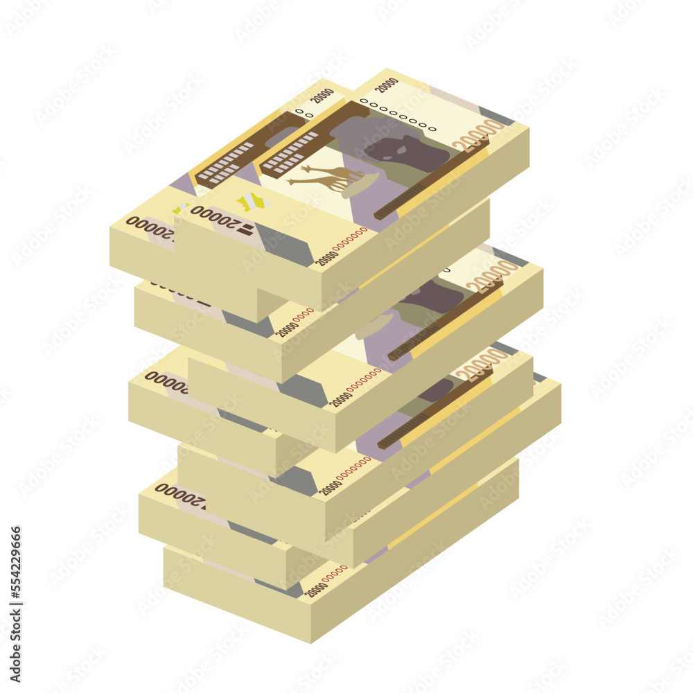 Congolese Franc Vector Illustration. Congo money set bundle banknotes. Paper money 20000 CDF. Flat style. Isolated on white background. Simple minimal design. Congolese Franc Vector Illustration. Congo money set bundle banknotes. Paper money 20000 CDF. Flat style. Isolated on white background. Simple minimal design.