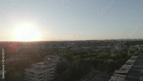 Drone Rome sunset