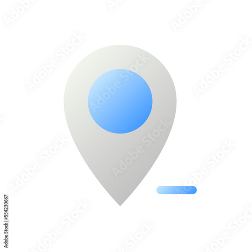 Free Download Remove pin from map flat gradient two-color ui icon. Unpin location. Delete GPS destination. Simple filled pictogram. GUI, UX design for mobile application. Vector isolated RGB illustration - GFXLoad
