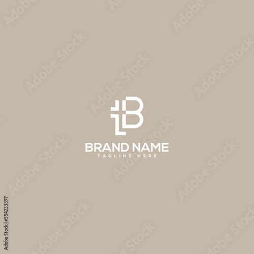 Alphabet monogram letters TB, BT logo design vector icon.