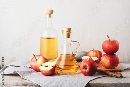 Apple cider vinegar. photo