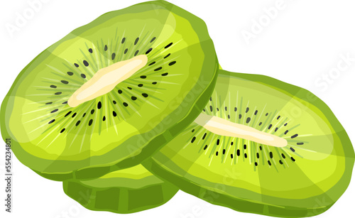 kiwi dried fruit cartoon. food healthy, sweet vegetarian, nutrition snack, organic green, dessert kiwi dried fruit vector illustration