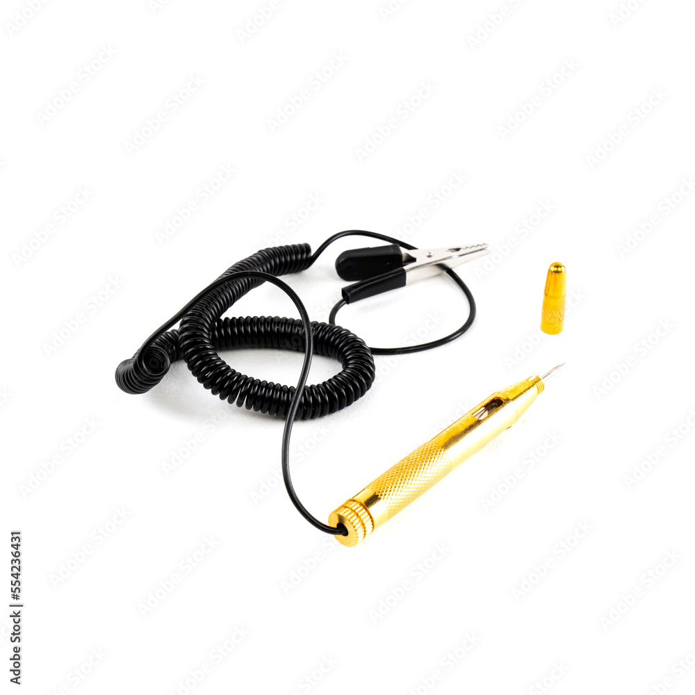 Electrical tester with wire metal crab and control lamp