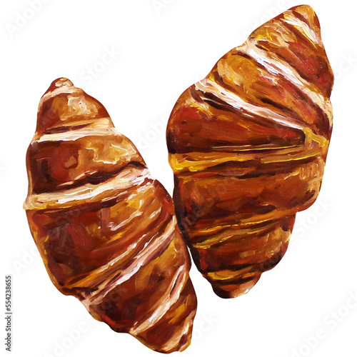 croissant painting