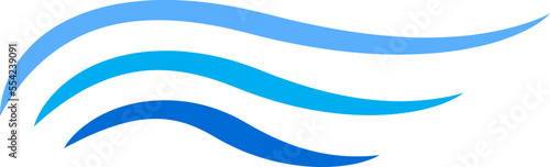 Free Download Water wave icon isolated on white background. Modern flat water wave icon for web site, ocean design template and logo. Creative abstract concept, vector illustration - GFXLoad