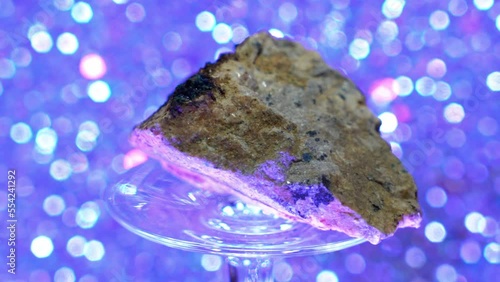 quartz called gem stone with crystals