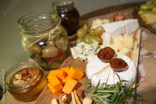 snack table, catering, food for guests