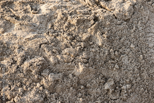 Closeup of sand for construction