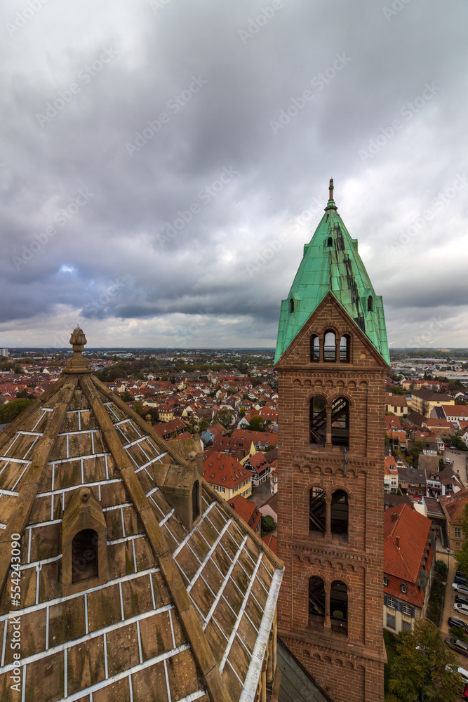 View from the Speyer Cathedral. Germany, Europe