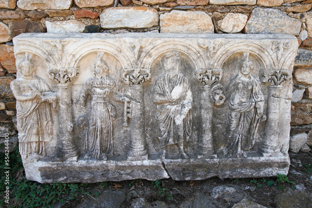 Sarcophagus in Aphrodisias Ancient City in Aydin, Turkiye