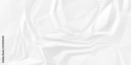 White paper crumpled texture. white fabric textured crumpled white paper background. panorama white paper texture background  crumpled pattern texture backgrund.
