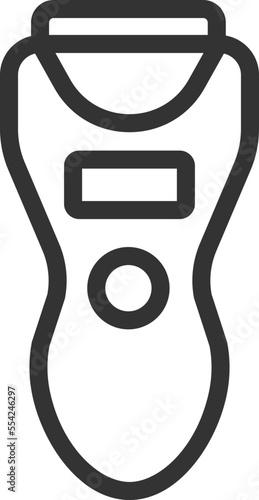 家庭用脱毛器アイコンのイラスト