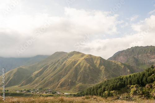 High mountains and nature on the Georgian Military road