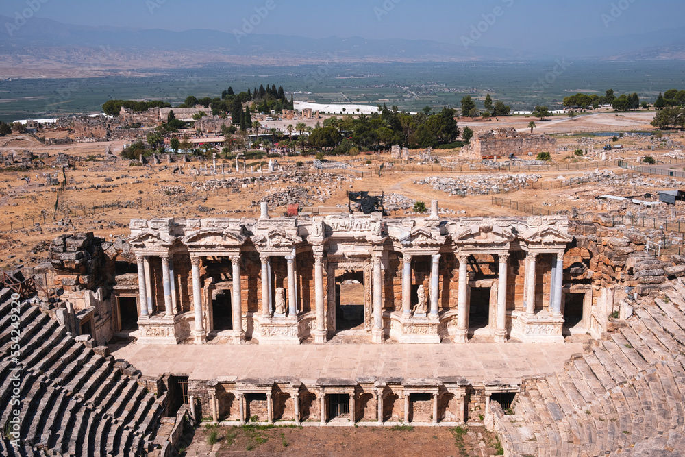 Pamukkale Hierapolis Ancient City and Travertine Terraces, Pamukkale, the Turkish name for 