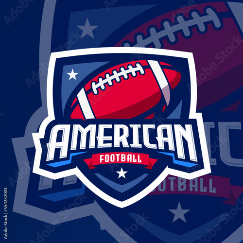 American football logo template,vector illustration