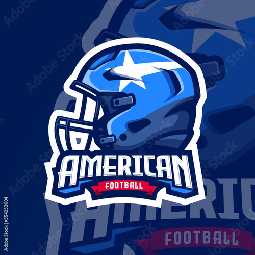 American football logo template,vector illustration