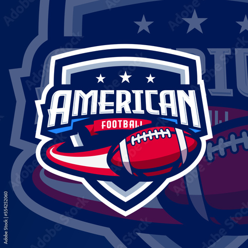 American football logo template,vector illustration