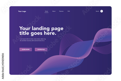 Abstract Shapes Landing Page 2