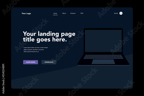 Dark Mode Landing Page