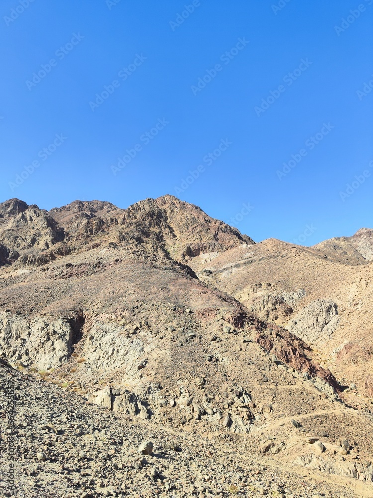 Sinai mountains against clear sky
