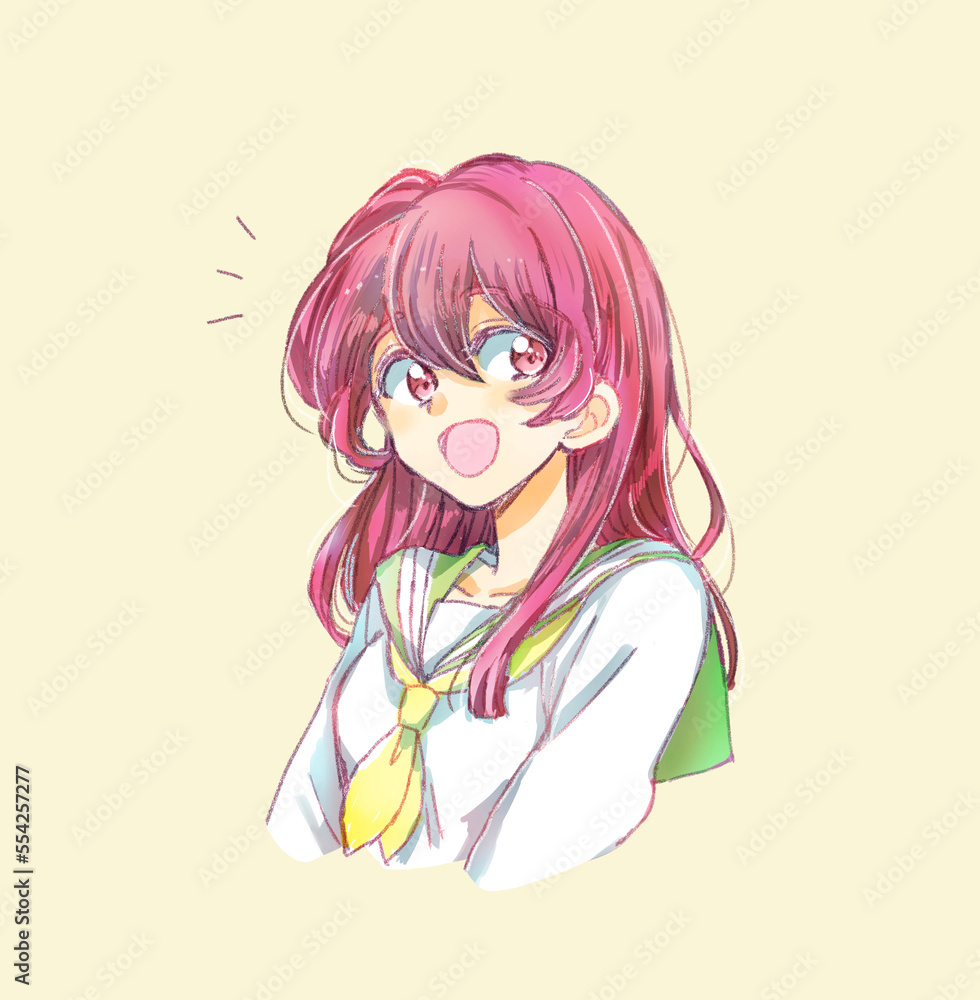 明るい女子学生 明るい女子学生