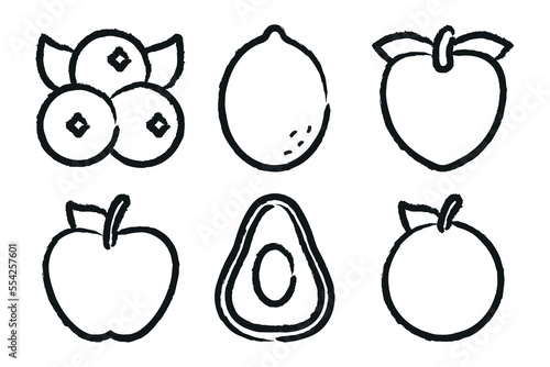 Hand Drawn Fruit