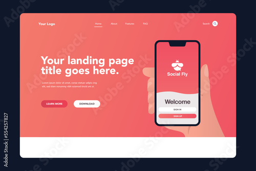 Mobile App Landing Page