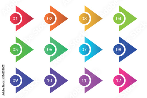 Numbered Arrows