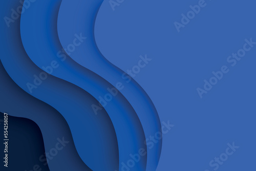Paper Cutout Background Blue 1