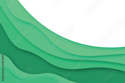 Paper Cutout Background Green