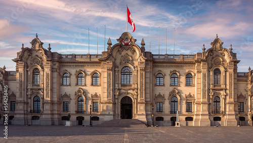 Government Palace, Residence of the President of Peru, known as House of Pizarro, Lima, Peru photo