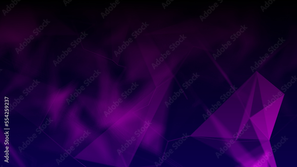 Abstract plexus pink geometry background. Digital technology network connection concept. 3D rendered illustration.
