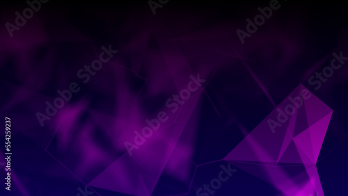 Abstract plexus pink geometry background. Digital technology network connection concept. 3D rendered illustration.