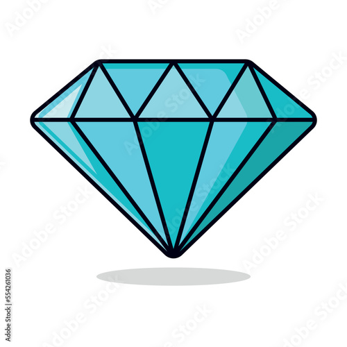 Diamond Coloured Outline