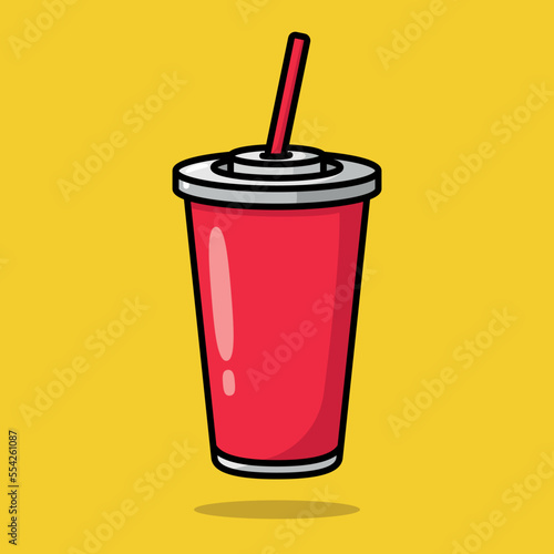 Fast Food Drink Outlined