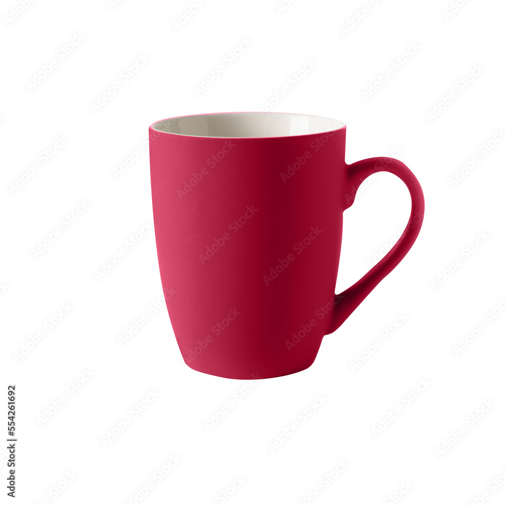 Viva Magenta empty cup isolated on transparent or white background. Viva Magenta empty cup isolated on transparent or white background.