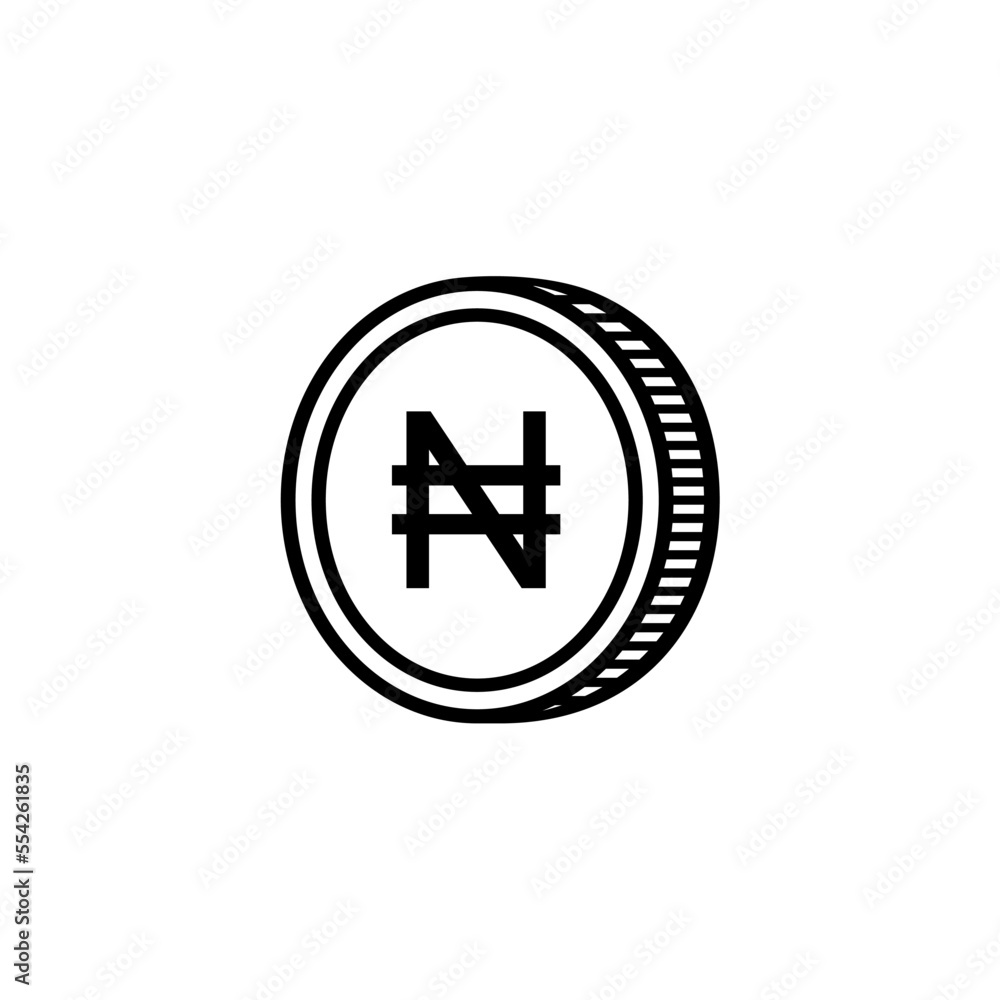 Nigeria Currency Symbol, Nigerian Naira Icon, NGN Sign. Vector Illustration Nigeria Currency Symbol, Nigerian Naira Icon, NGN Sign. Vector Illustration