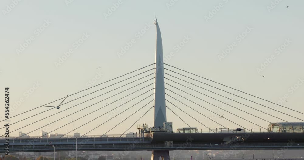 Golden Horn Metro Bridge in Istanbul, Turkey Golden Horn Metro Bridge in Istanbul, Turkey