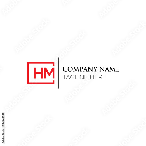 HM letter logo design on black background. HM creative initials letter logo concept. HM letter design. HM letter design on white background. HM logo vector.
