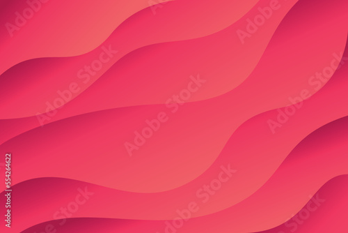 Modern Abstract Wave Background Red