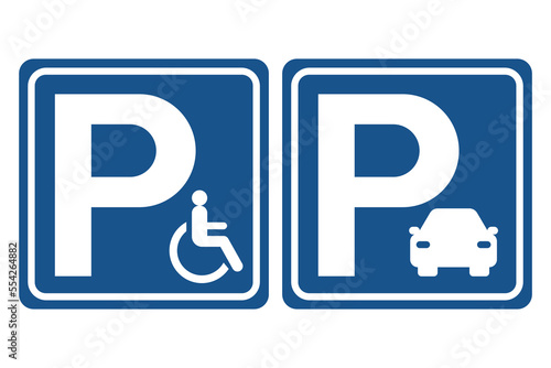 Parking And Disabled Parking Signs
