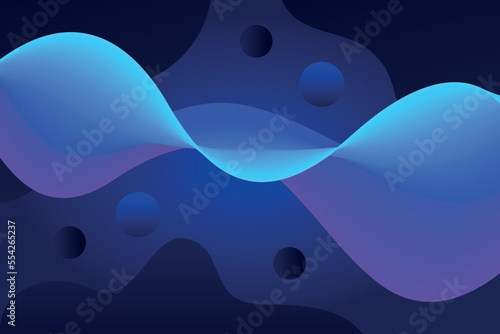 Wave Abstract Lines Blue Purple Background