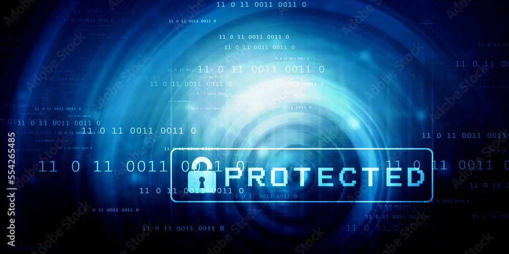 2d illustration Safety concept: Closed Padlock on digital background 2d illustration Safety concept: Closed Padlock on digital background