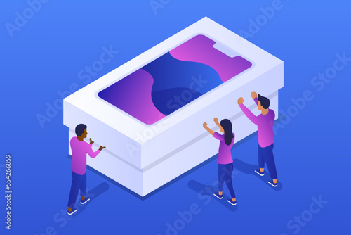 Isometric Phone Opening