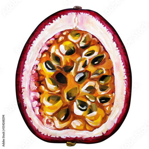 Passion fruit painting
