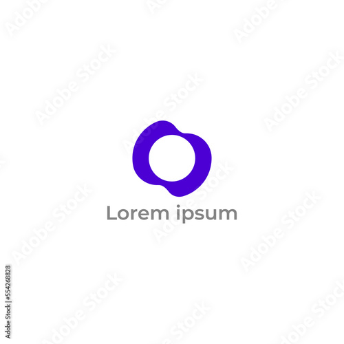 ILLUSTRATION ABSTRACT LETTER O, CIRCLE LOGO ICON DESIGN VECTOR ICON